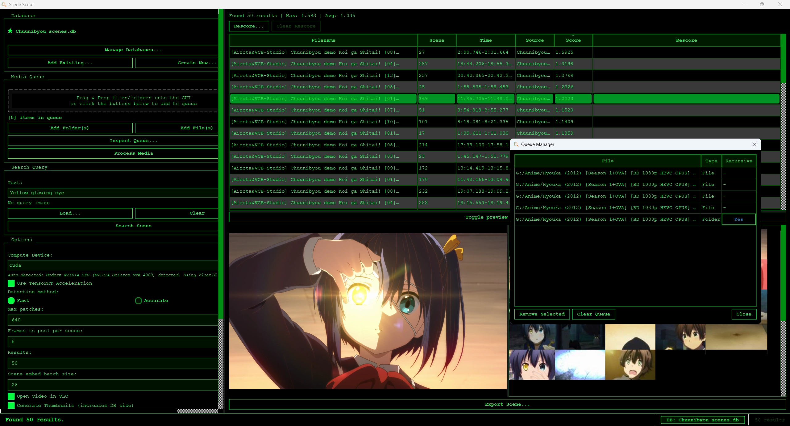 Glowing Eye Search